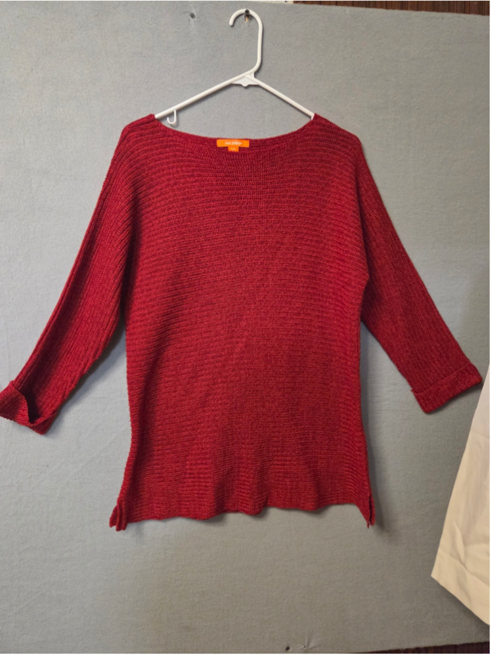 Women's Joe Fresh Red Knit Sweater Size M